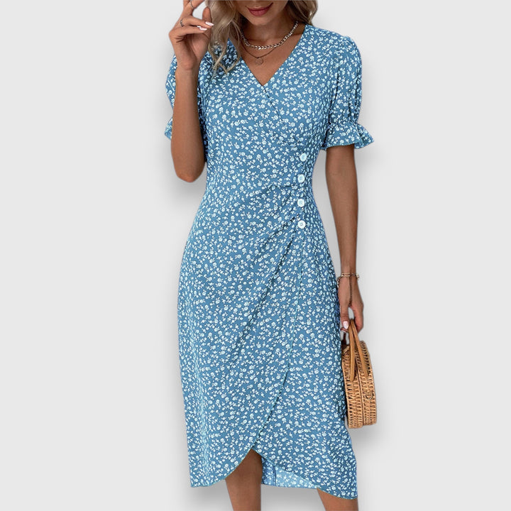 Tessina – Elegancka Kwiatowa Sukienka