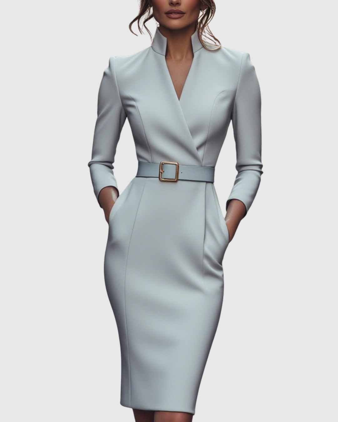 CLARIBEL™ - REFINED MIDI DRESS