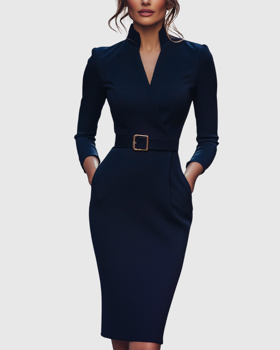 CLARIBEL™ - REFINED MIDI DRESS