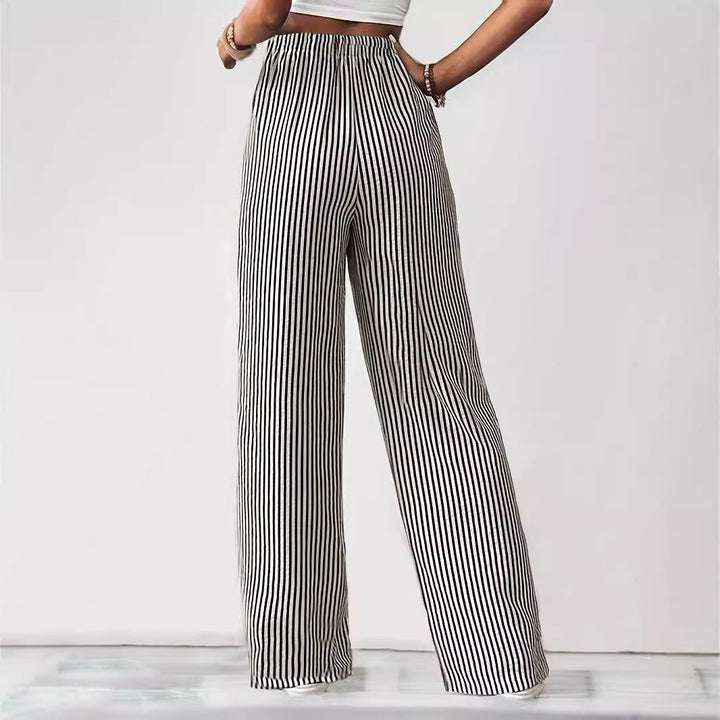 Emera | Relaxed Striped Trousers