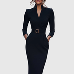 CLARIBEL™ - REFINED MIDI DRESS