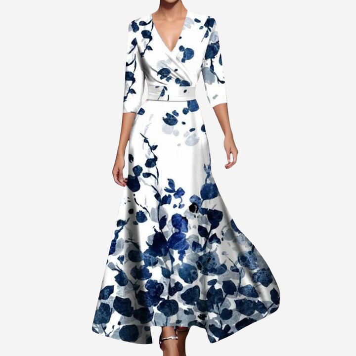 VIVIAN™ - Elegant Floral Print Dress