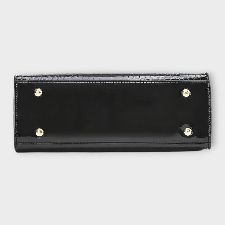 Olivia - Torebka z błyszczącym wzorem krokodyla