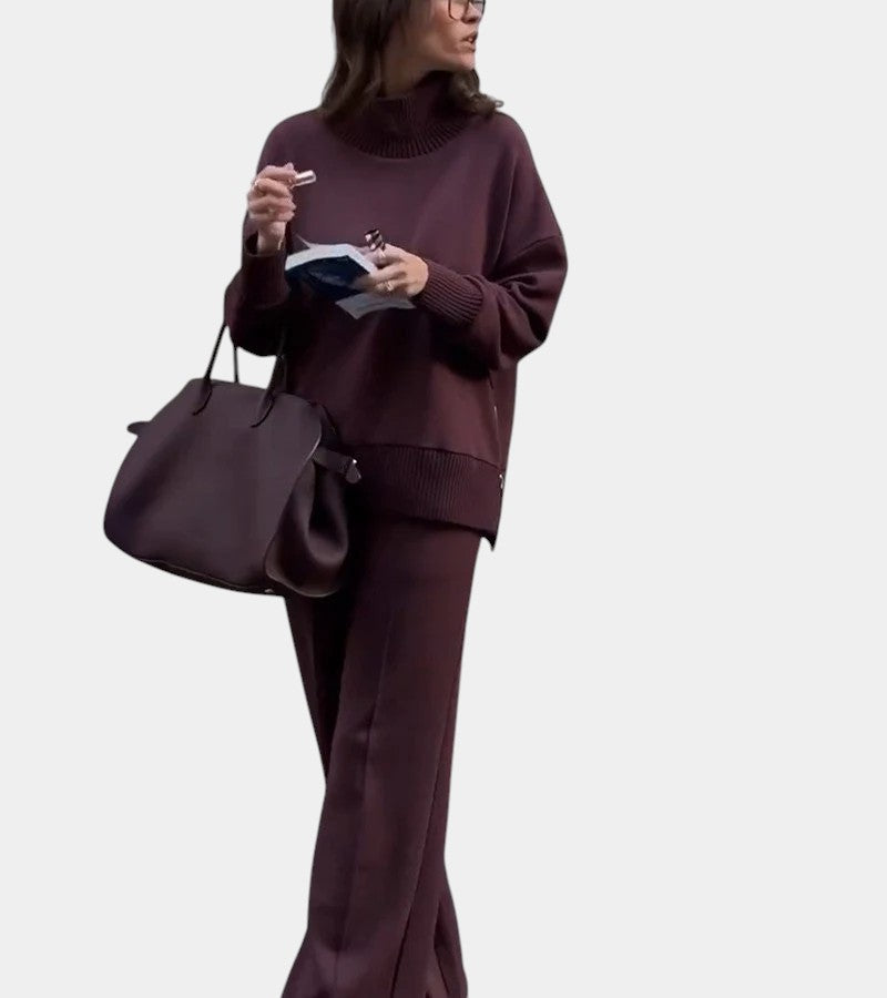 Lorena | Pikowany Zestaw Damski