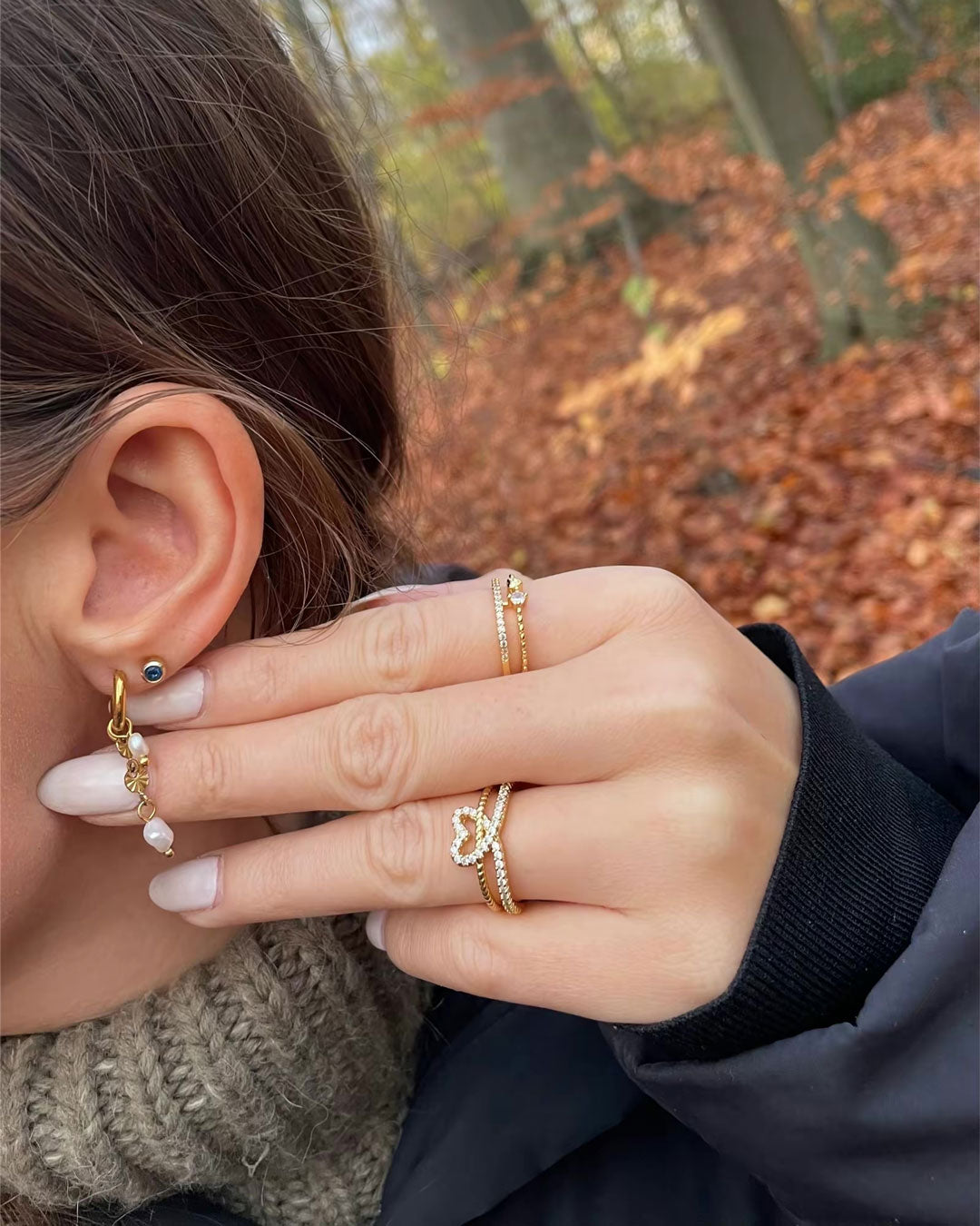 Lyannette | Kolczyki Auringonpaiste 18K Złoto